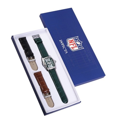 Invicta NFL New York Jets Men's Ltd. Edition Lupah Watch + 2 bonus Straps NWT - Picture 2 of 3