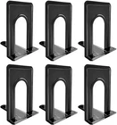 Metal Library Bookends Book Support Organizer Bookends Shelves Office 6 Piece