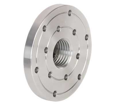 4'' Wood Lathe Steel Faceplate, 1-1/4 x8TPI Spindle Thread Woodworking Machine
