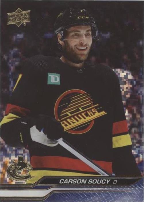 2023-24 Upper Deck Extended Series - Carson Soucy #639 Speckled Rainbow ...