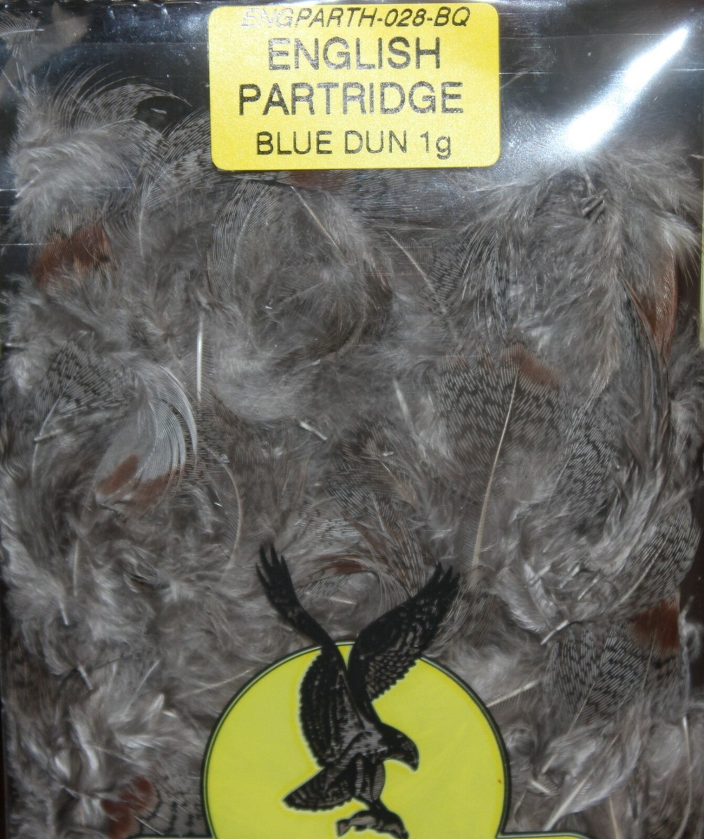 Grey English Partridge Neck Feathers For Fly Tying — Natural Feathers For Fishing Flies