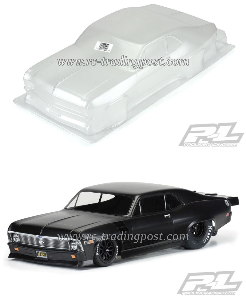 Shttle NOVA ボディセット Clear RC Body 69 Chevy Nova 1/10 (WB 13.2
