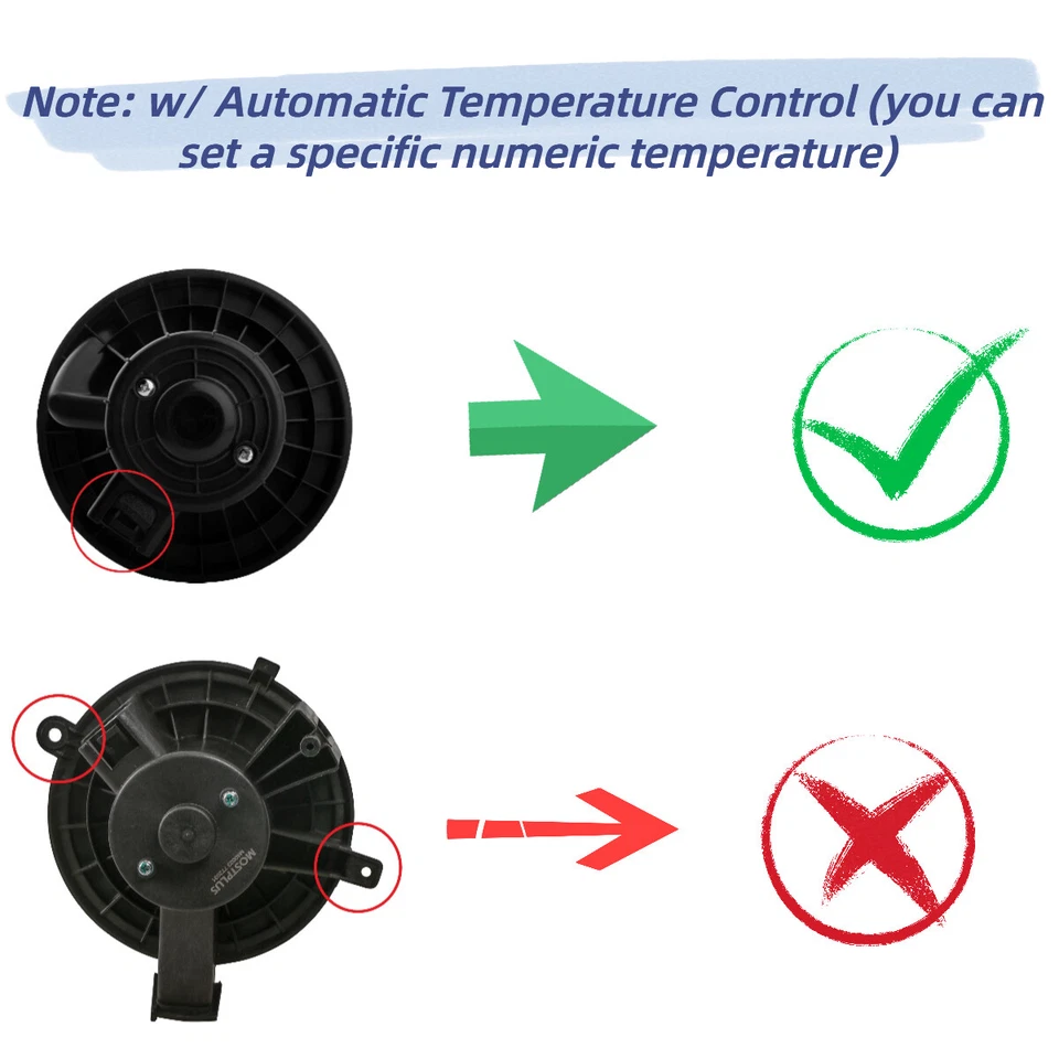 Front Blower Motor with Resistor Fit For 2007 2008-2013 Chevrolet Silverado 1500 Foto 2 de 4