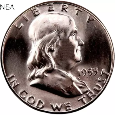 1955 *Bugs Bunny* Franklin Half Dollar ~ Gem BU Full Bell Lines