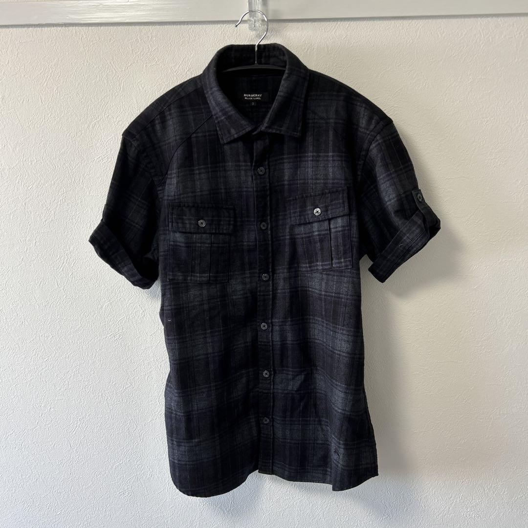 Burberry Black Label Short-Sleeved Shirt Men's Fashion from Japan