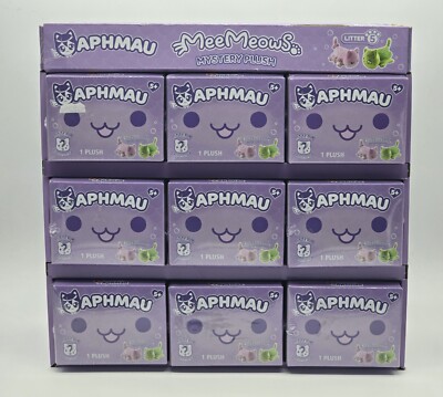 Aphmau Mee Meows Mystery Plush Litter 5 Under The Sea FULL CASE OF 9 SEALED
