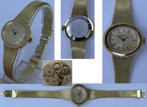 Meilleure origine mécanique Montre-bracelet pour femme GLASHÜTTE cal. GUB 09-20 RDA époque - Photo 1/1