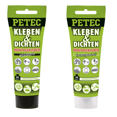 Petec Bonding & Sealing Ecoline Black Transparent 80ml Choice