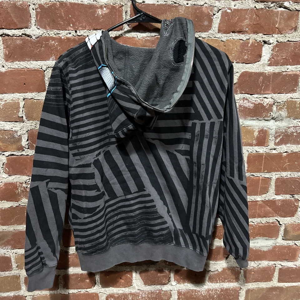 De colección Y2K Volcom Raro AOP Estilo Bape Máscara Sudadera con Capucha Talla Juvenil XL Foto 3 de 3