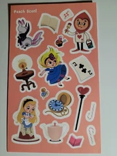 Scratch and sniff stickers NEW sheet HORIECHALY Peach scent