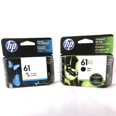 #ad HP 61XL Black and 61 Color Combo Set Genuine Ink Cartridges $69.99
