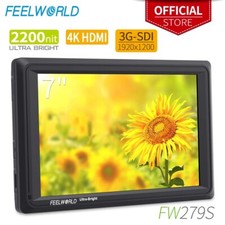 FEELWORLD FW279S 7" IPS 3G-SDI Camera Field HD Monitor LCD Ultra Bright 2200nit