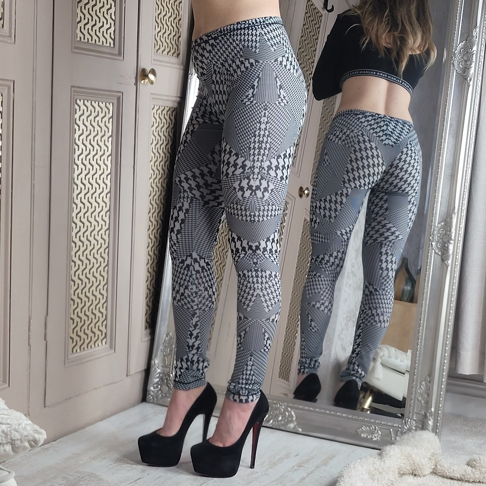 Alexander Mcqueen Patterned Stretch Leggings Pant… - image 9