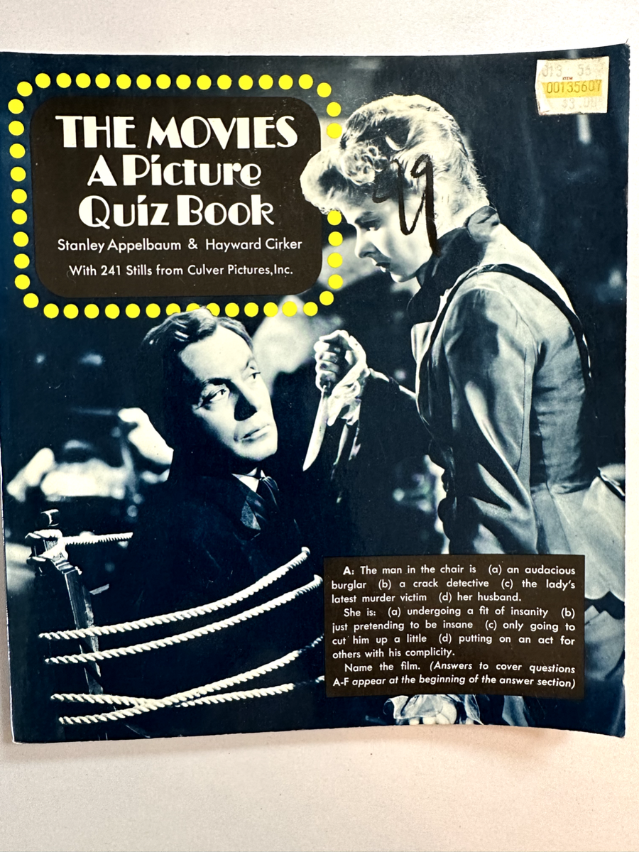 The Movies A Picture Quiz Book 9780486202228| eBay