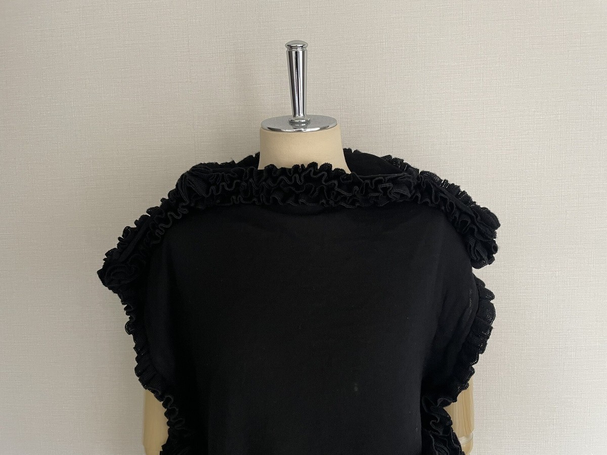 Comme Des Garcons Black 2D two dimensions Frilled Knit Tops Comme Des Garcons Black 2D two dimensions Frilled Knit Tops