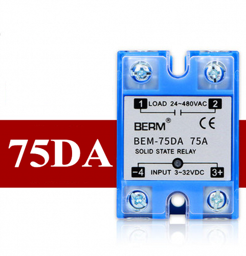 Solid State Relay Module SSR-10/25/40/60/80/100DA DC-AC Single-phase Bule/Green - Picture 15 of 23
