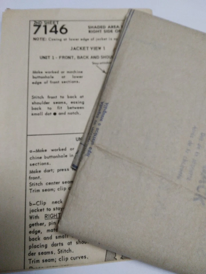 Jacket Swim Trunks Shorts Mens S 34 36 Simplicity 7146 Sewing Pattern Active Cut - Image 3 of 4