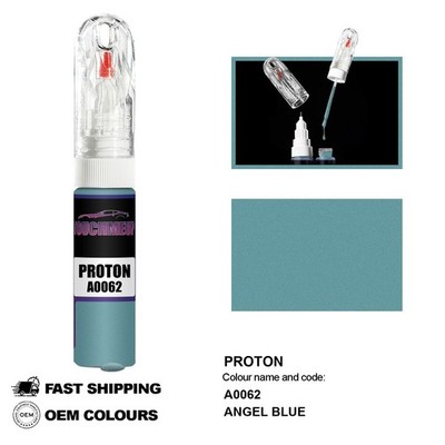 FÜR PROTON ANGEL BLUE A0062 Touch Up Lackstift Pinsel Fix Kit Kratzer Chip Set
