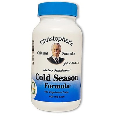 Christopher'S Cold Season Formula 100 Vegetarian Caps 600 Mg