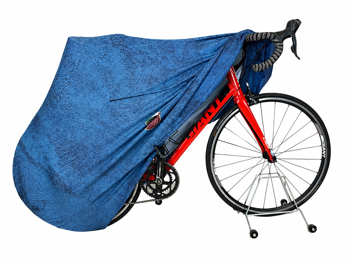 Telo Copribici Elasticizzato Bici da Corsa - Blu 2 - Federico Baccan foto 3