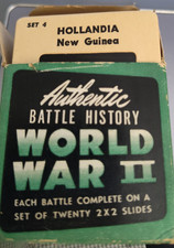 World War II Battle History 20  Film Slides Vintage