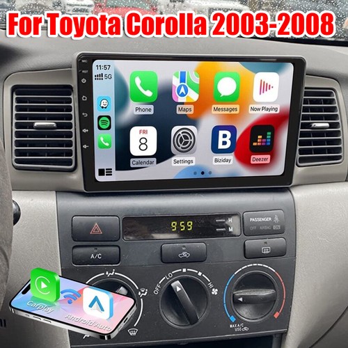 Apple Carplay For Toyota Corolla 2003-2008 Android 15 Car Stereo Radio GPS Navi
