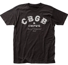 CBGB Distressed Logo Men’s T-Shirt – Classic Punk Rock Club Band Tee | Black