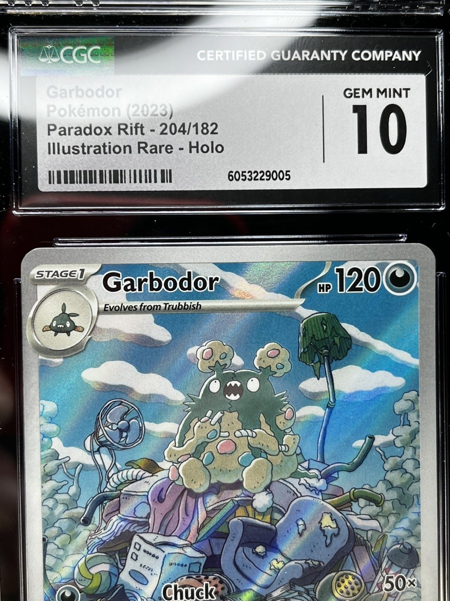CGC Gem Mint 10 Garbodor 204/182 Pokémon Paradox Rift PAR EN | eBay