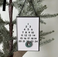 Hearth & Hand Magnolia Tin Calendar Wreath On The 25 Ornament