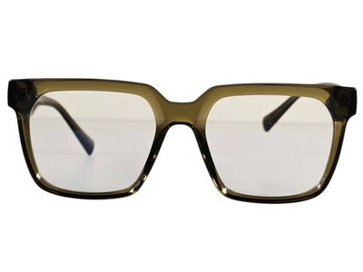 Viscone Cougar 603BLB-D5 Eyeglasses Olive Crystal Frames 54-19-145 Unisex