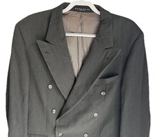 Vintage Hugo Boss Zeus Akropolis Blazer Size 40R 100 Wool Made In USA Business