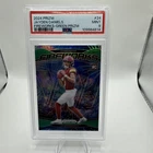 2024 Panini Prizm Jayden Daniels Green Prizm FIREWORKS Rookie #24  PSA 9