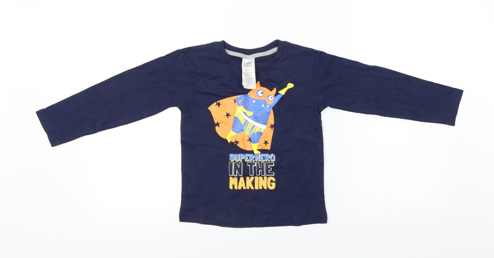 Boys UK Size 5 Years urban rascals Blue Basic T-Shirt