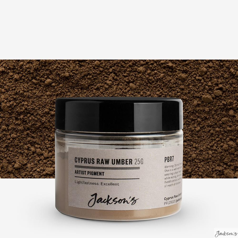 Jackson's : Artist Pigment : Cyprus Raw Umber PBr7 : 25g (in 50ml Jar) : Tub ...