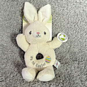 Spark My First Easter Bunny Rabbit Plush Baby Rattle Toy Stuffed Animal