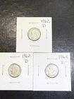 (3 Coins) 1962 D Silver Roosevelt Dimes