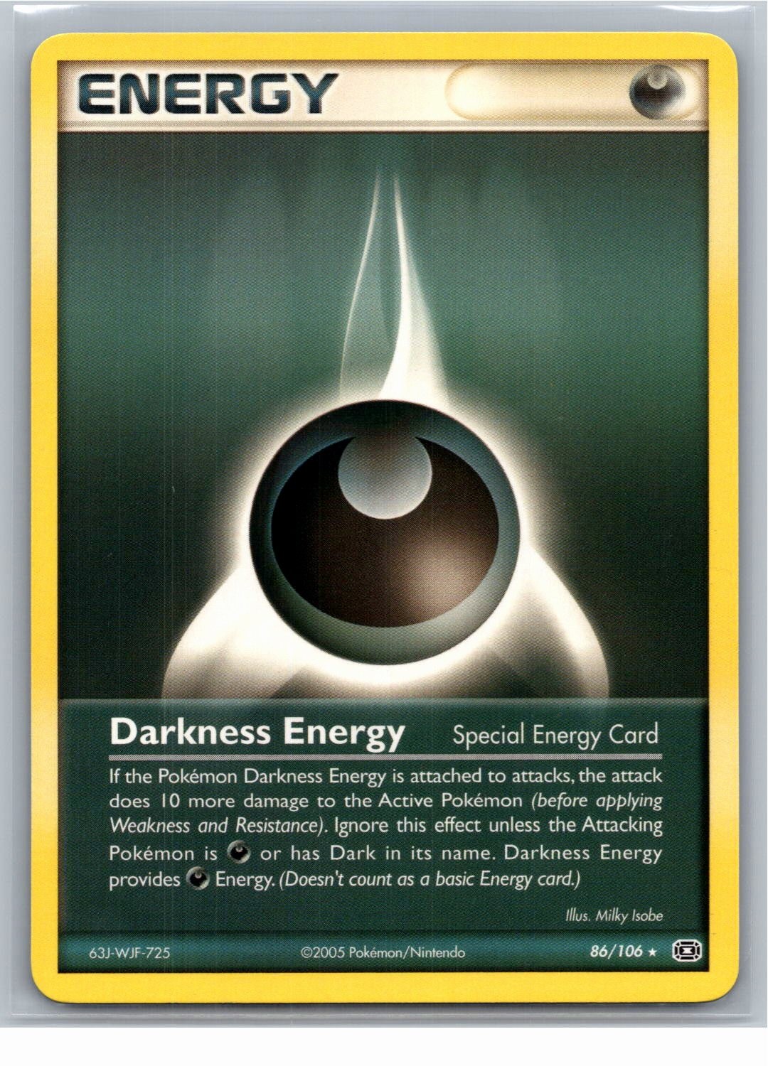 Darkness Energy (Special) Rare Emerald 86/106 NM