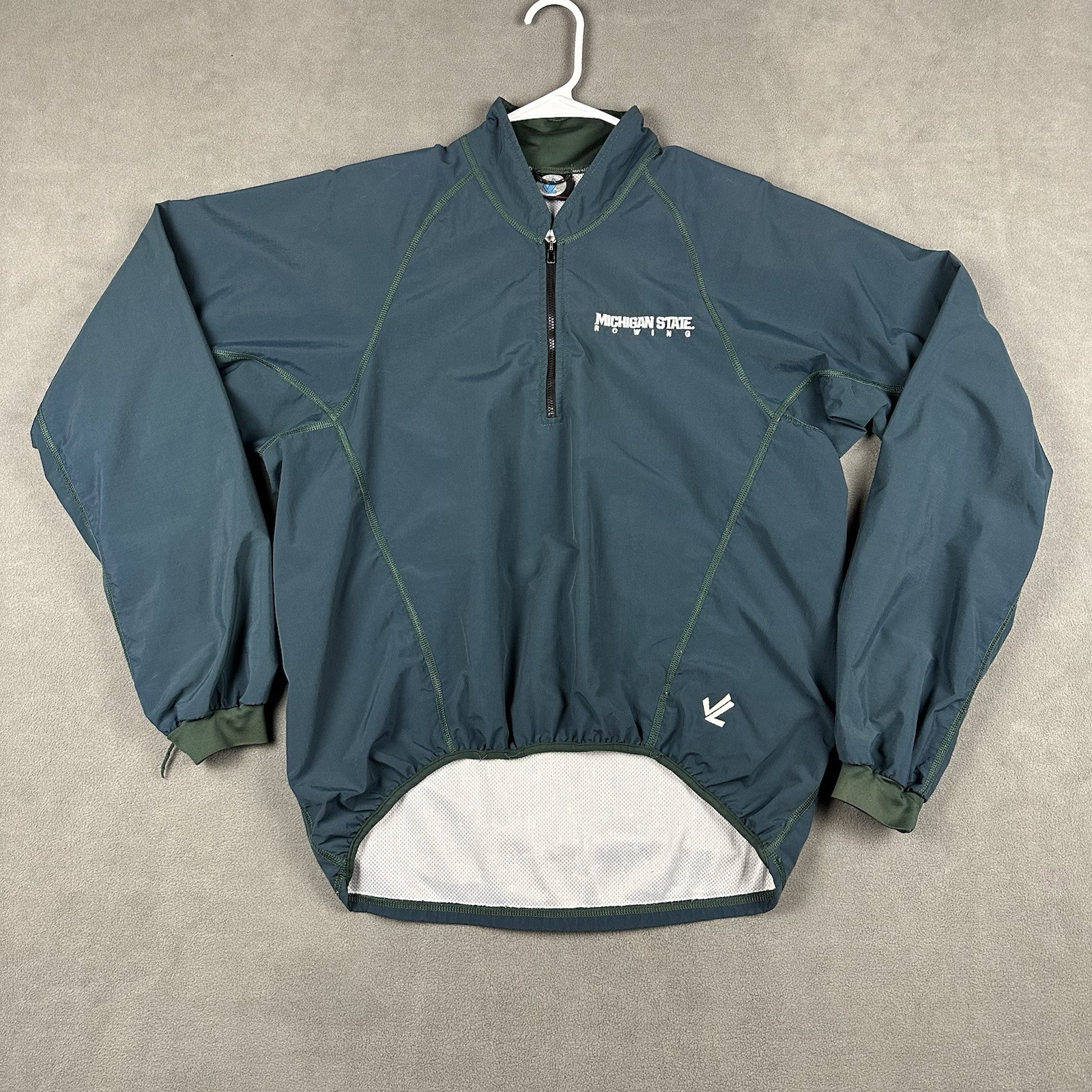 FILA Giacca a vento vintage Michigan State Rowing donna verde medio impermeabile