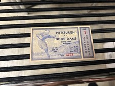 original 1935 NOTRE DAME v PITT college football game TICKET STUB..FREE SHIPPING