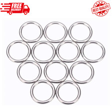 12 Pcs Metal O Rings 1 Inch Heavy Duty 304 Stainless Steel Welded O Ring Mult...