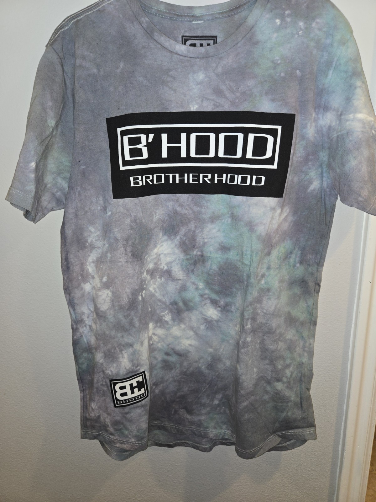 ALTRA T shirt uomo Bhood Brotherhood Fight Wear taglia L tie dye nuova senza etichette