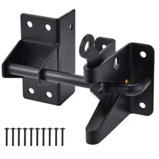 Heavy Duty Automatic Gate Latch for Wooden Fences, Self Locking for Vinyl Fence