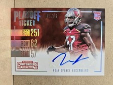 2016 Contenders Playoff Ticket #285 Noah Spence /99 Auto Tampa Bay Buccaneers