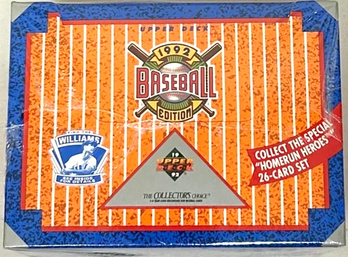 1992 Upper Deck Baseball 'Find The Williams' Low Series Sealed Jumbo Box
