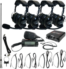 NAVATLAS NIROHBK4 Intercom/Radio and Headset Kit - 4-Seat - Black