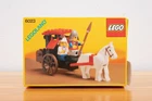 LEGO Castle 6023 Lion Knights Maiden's Cart Very Good with rare box vintage