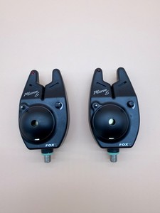2x FOX MICRON E BITE ALARM-RED LED EXCELLENT CONDITION