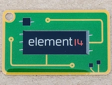 Element 14 Circuit Promotional Tag Geocoin - Activated & Adoptable - TB74YM1