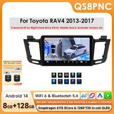 For Toyota RAV4 2013-2017 Car Radio GPS NAVI CarPlay BT5.4 DSP 8+128GB+360camera