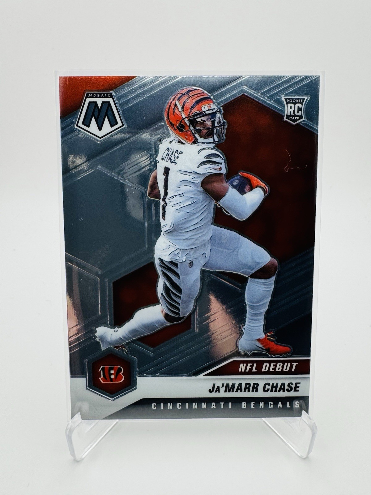 2021 Panini Mosaic Ja’Marr Chase - NFL Debut Rookie Card